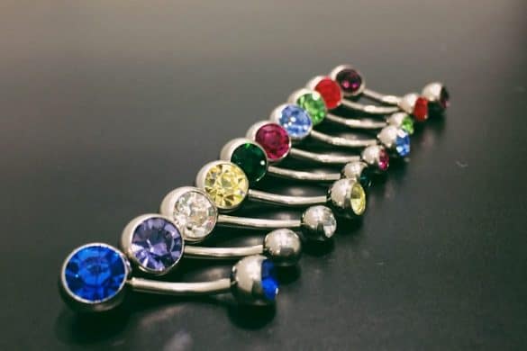 Inverse Navel Piercing Jewelry Pictures Rejection Pain Healing 
