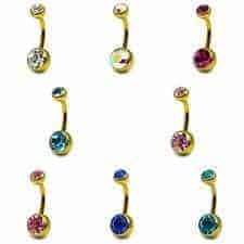 White Gold Navel Jewelry