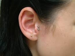 double tragus piercing